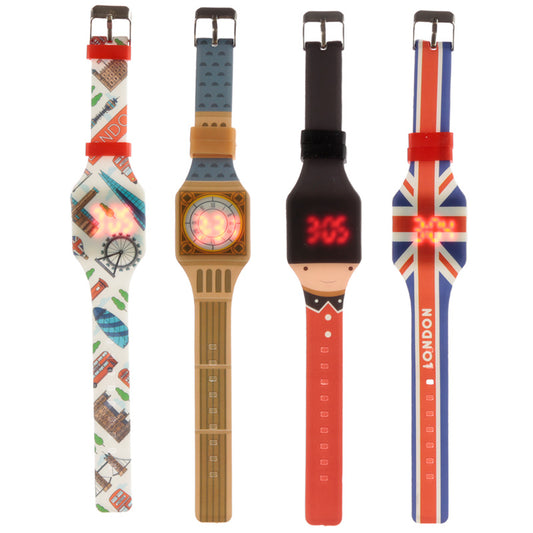 Silicone Digital Watch featuring London Icons
