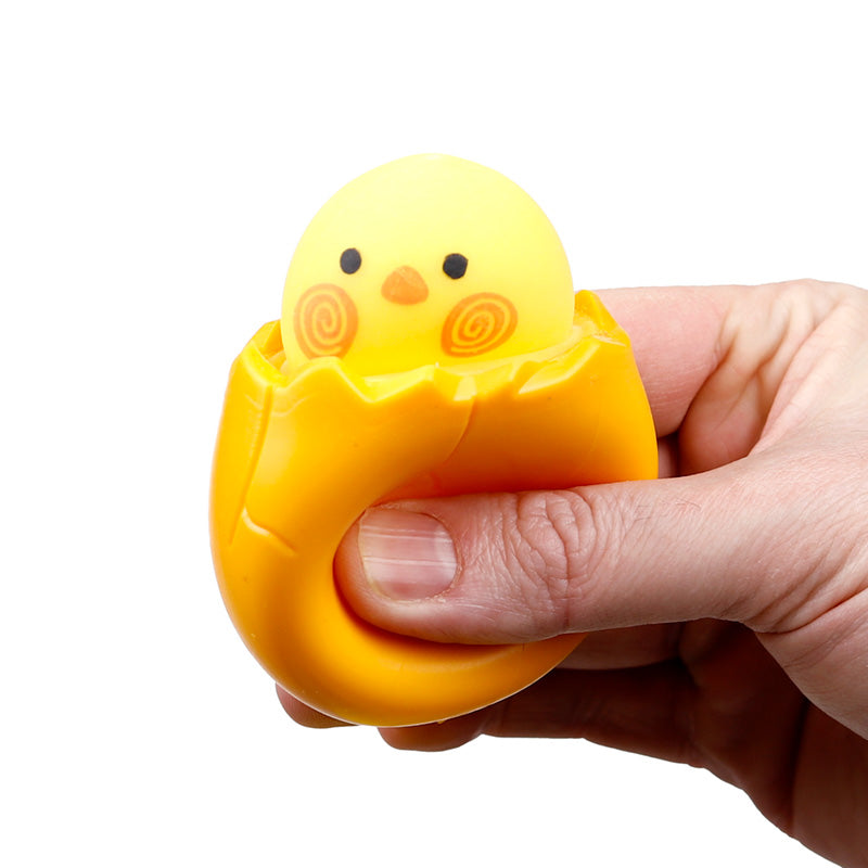 Hatching Chick & Egg Pop Out Toy with cheerful design