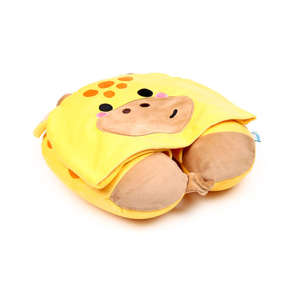 Hoodeazzz Travel Pillow & Hood - Adoramals Raffi the Giraffe
