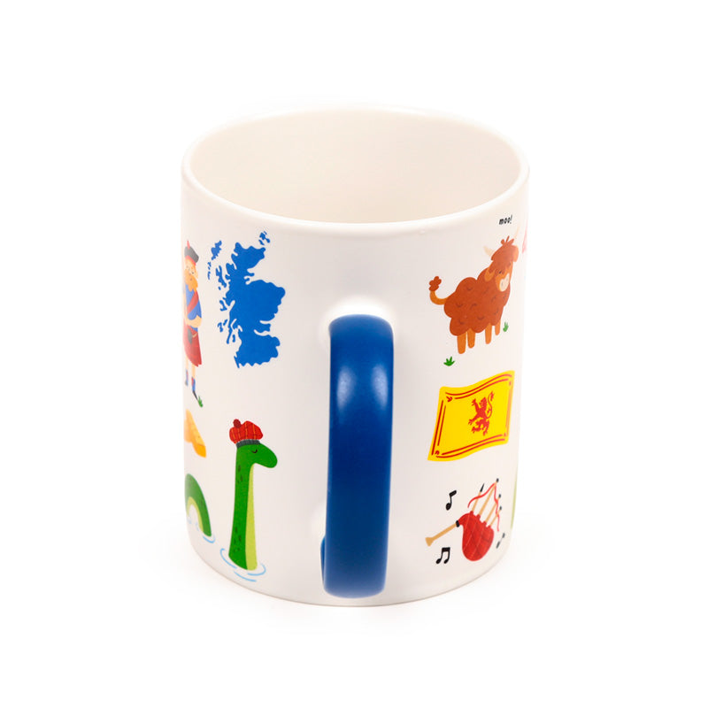 Scotland Souvenir Porcelain Mug showcasing Scottish culture