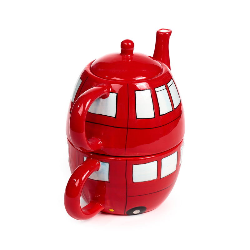Routemaster Red Bus Teapot and Cup Set - ideal gift