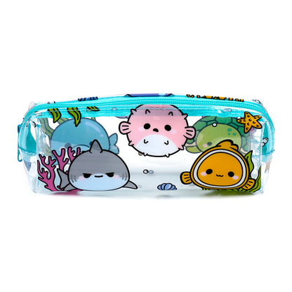 Stylish Clear Window Pencil Case for students and artists