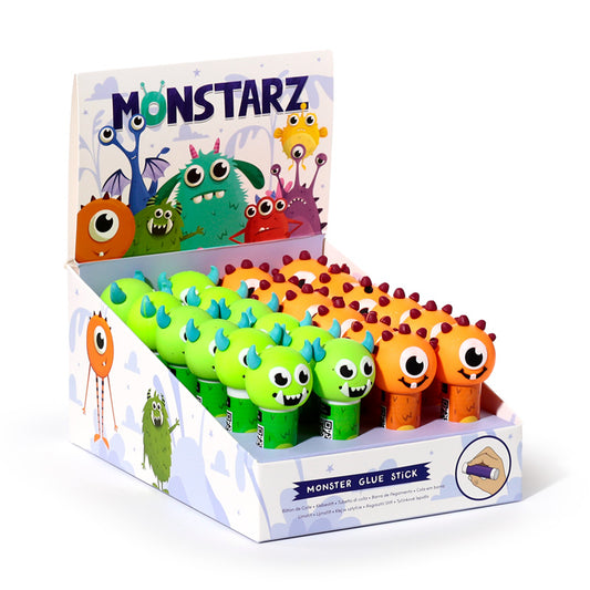 Monstarz Monsters Glue Stick in a vibrant design