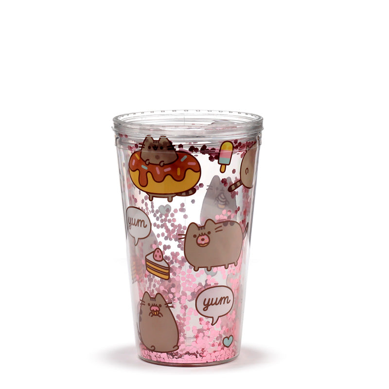 Pusheen Foodie Double Walled Cup in a picnic setting