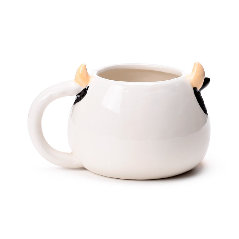 Ceramic cow head mug perfect for gifts