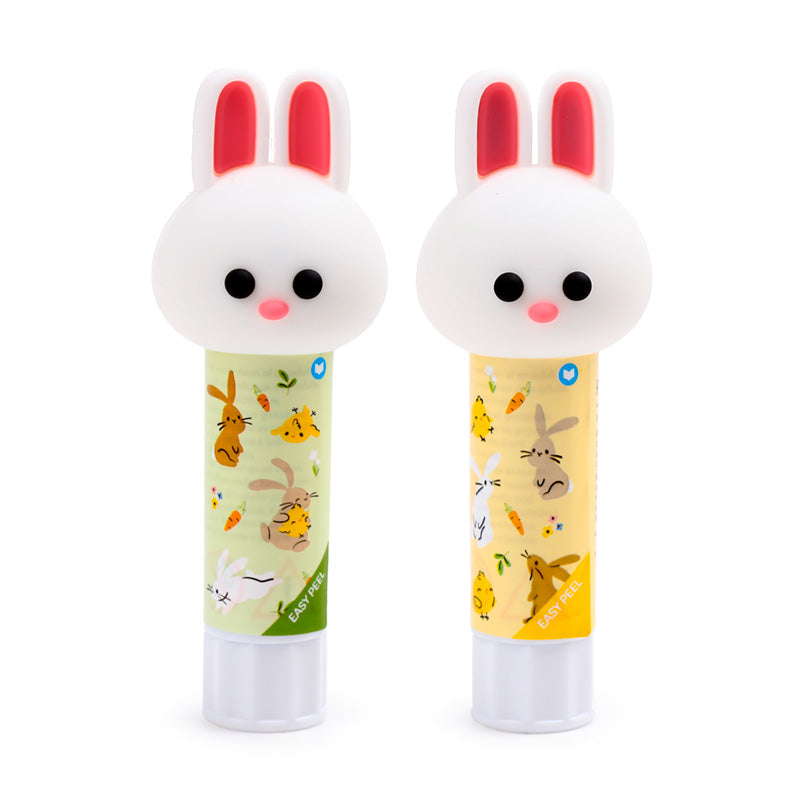 Springtime Bunny Rabbit Glue Stick - Twist Mechanism