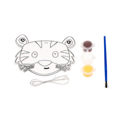 Completed Zooniverse Tiger suncatcher displayed in window