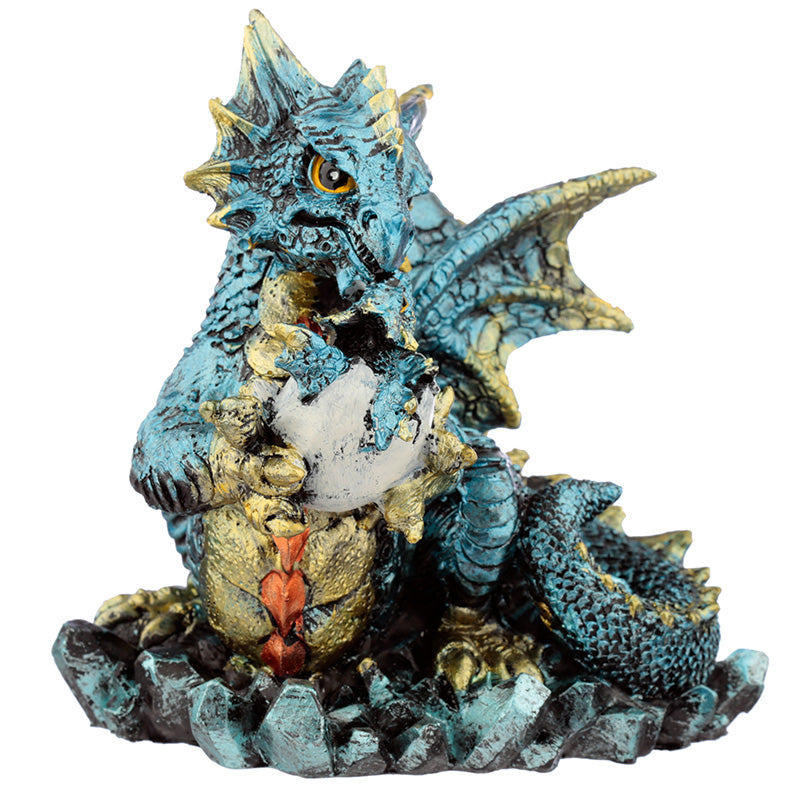 Charming Mother and Baby Dragon Figurine