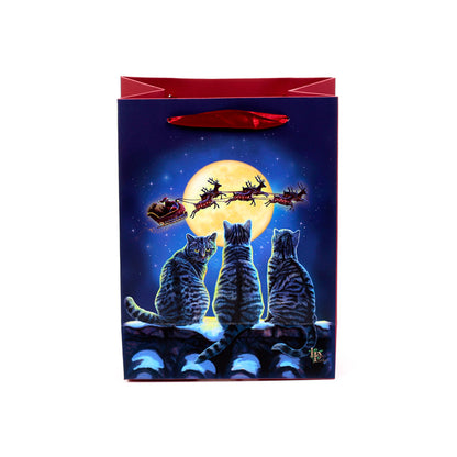 Charming Lisa Parker Christmas Cats Gift Bag for festive occasions