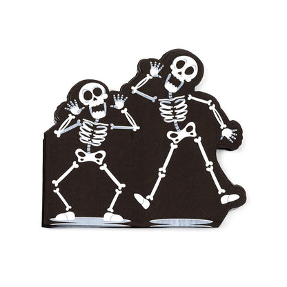 Pack of 12 Skeleton Napkins for Halloween