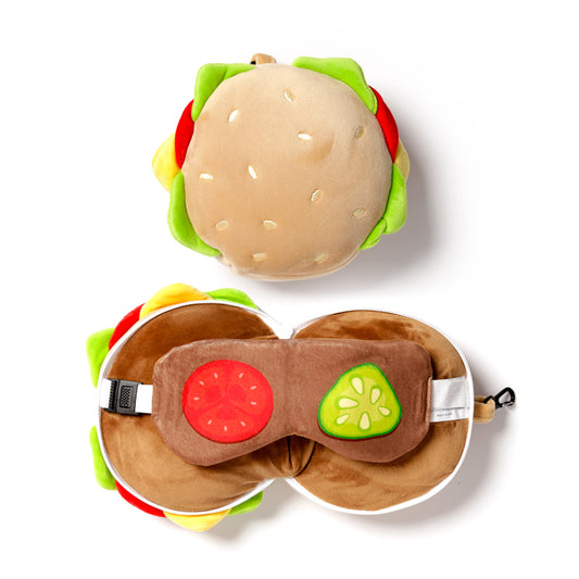 Relaxeazzz Travel Pillow in Fast Food Burger design
