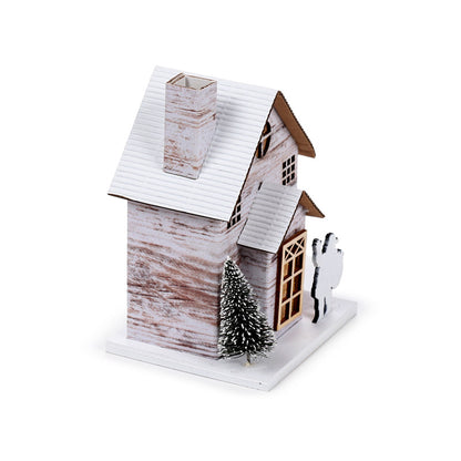 Charming LED Silver Birch Christmas House ornament
