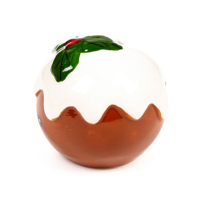 Foodiemals Christmas Pudding Ceramic Salt & Pepper Set - Display Piece