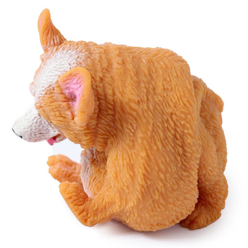 Soft and squeezable Fun Kids Corgi Stretch Toy