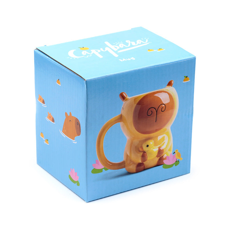 Capybara mug showcasing whimsical design