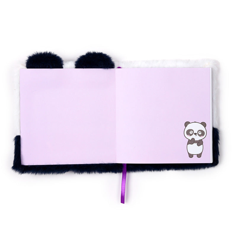 Adoramals Susu the Panda Plush Notebook on Desk