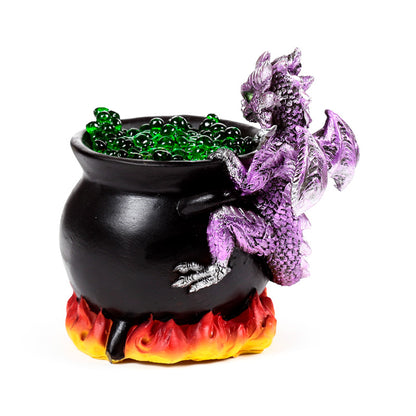 Elements LED Dragon - Bubbling Cauldron lighting up a room