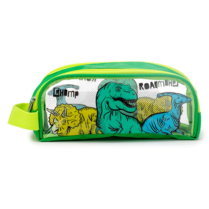 Stylish Dinosauria Clear Pencil Case for stationery