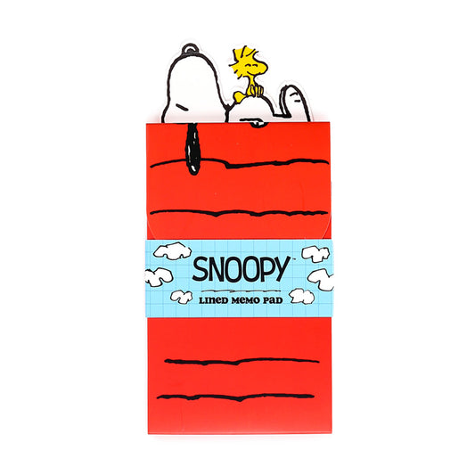 Peanuts Snoopy & Woodstock Flip Open Memo Pad front view