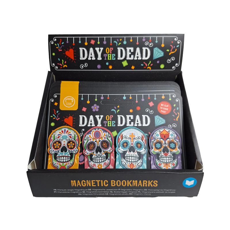 Magnetic Bookmark Set featuring Day of the Dead designs