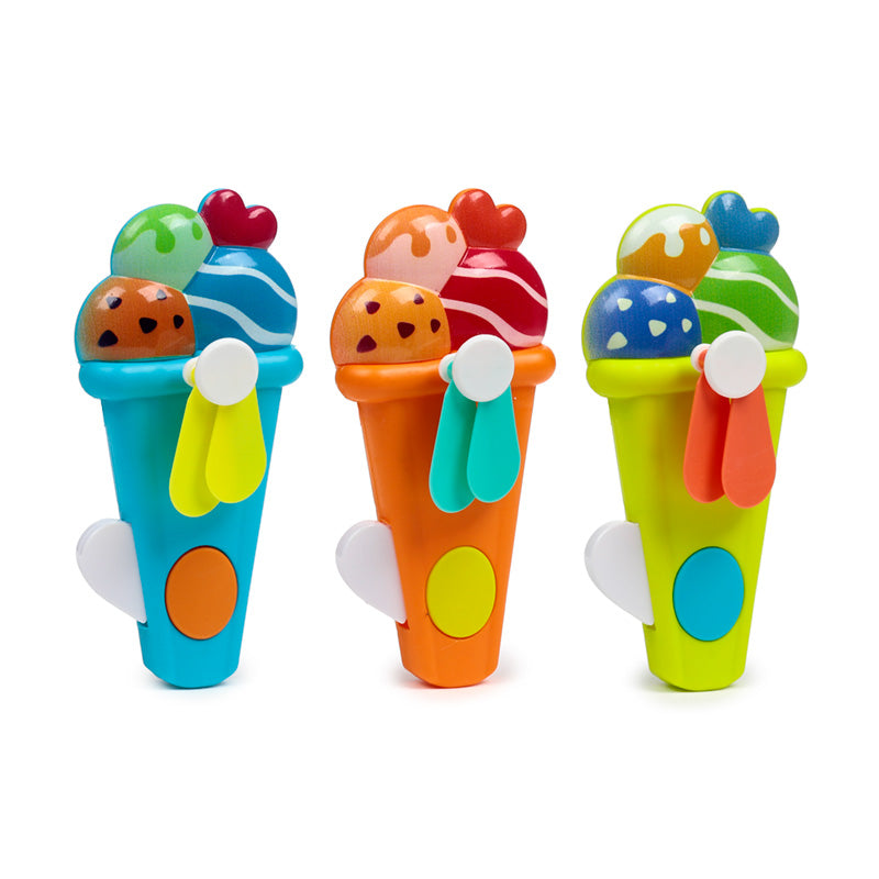 Close-up of the Ice Cream Hand Fan showcasing its playful design