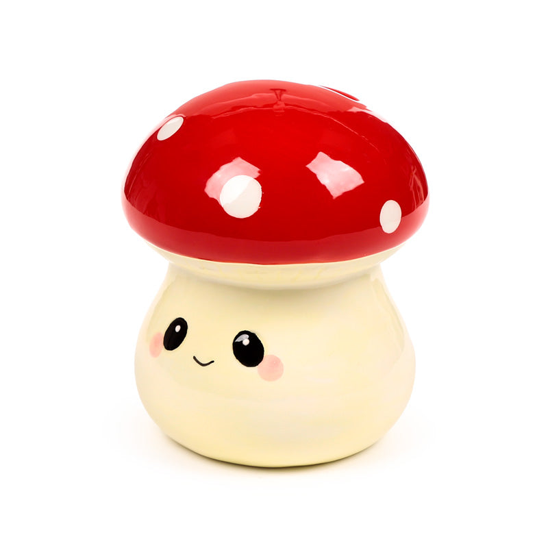 Cute mushroom design ceramic money box