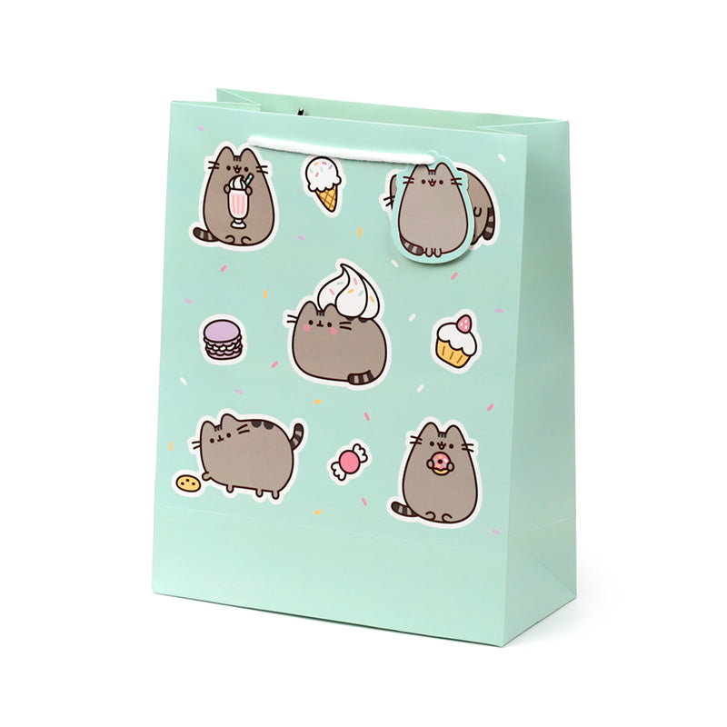 Large Pusheen the Cat Gift Bag with gifts inside