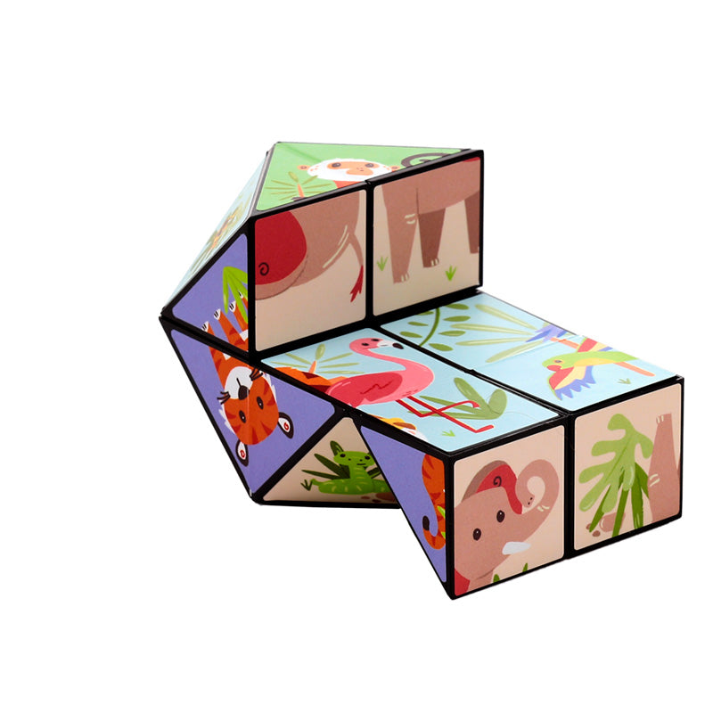 Puzzle Cube Toy - Zooniverse for playroom decor