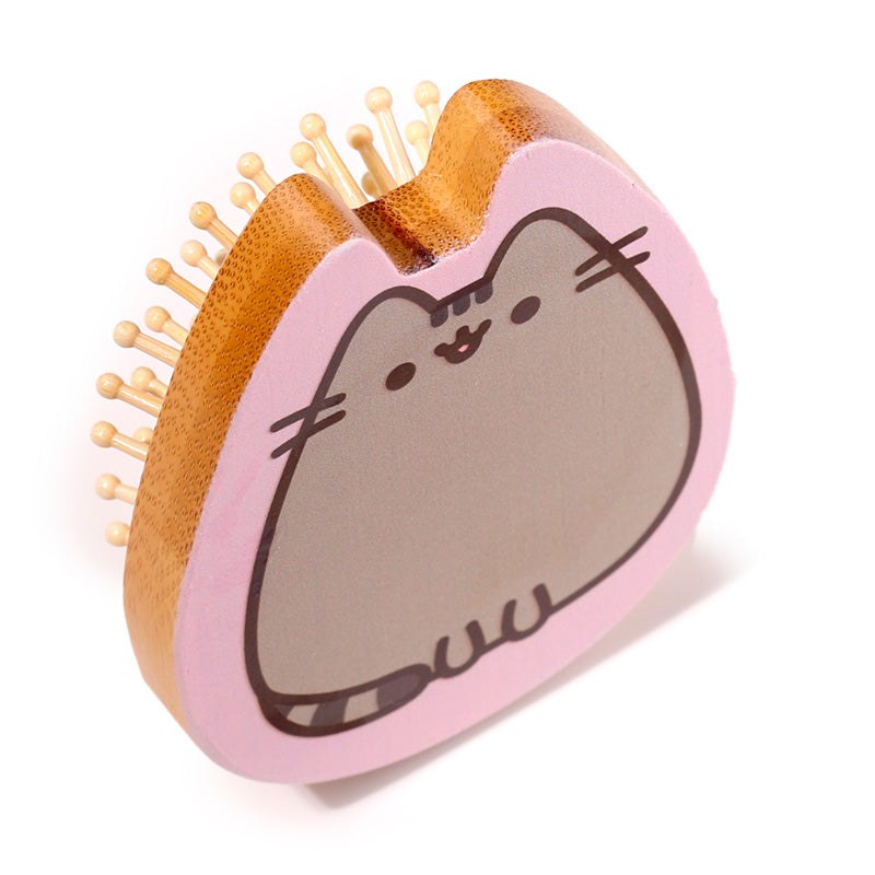 Whimsical Pusheen Bamboo Hair Brush for home decor