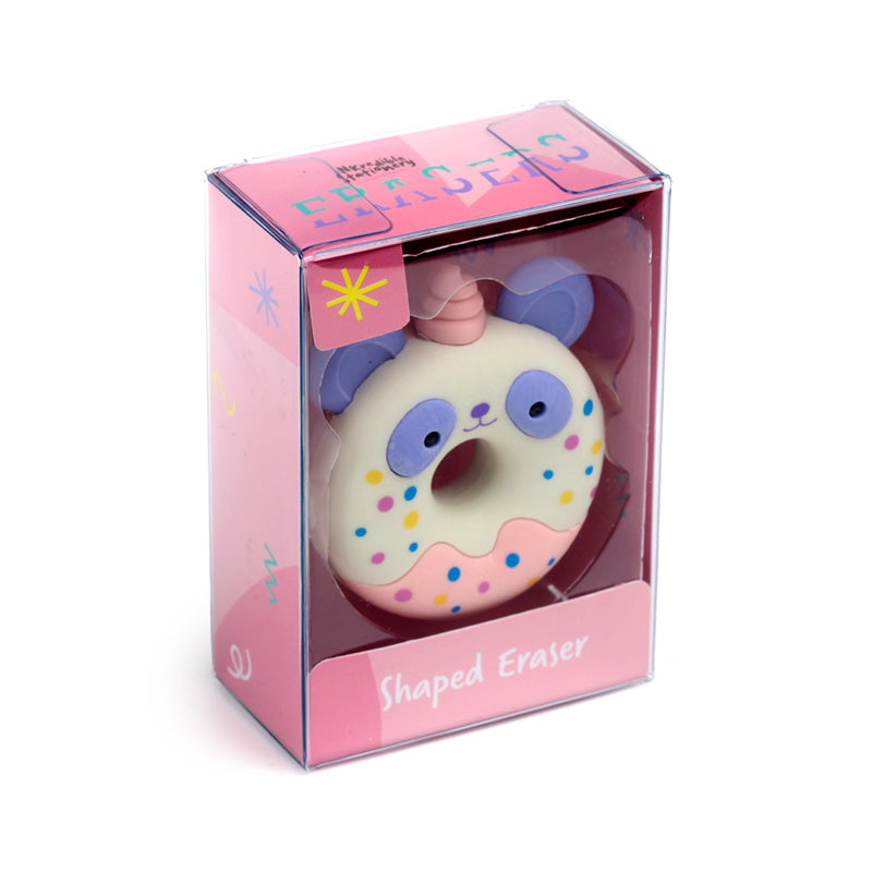 Unicorn Donut Eraser with colourful donut design