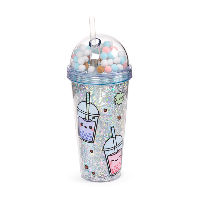 Foodiemals bubble tea cup with whimsical design