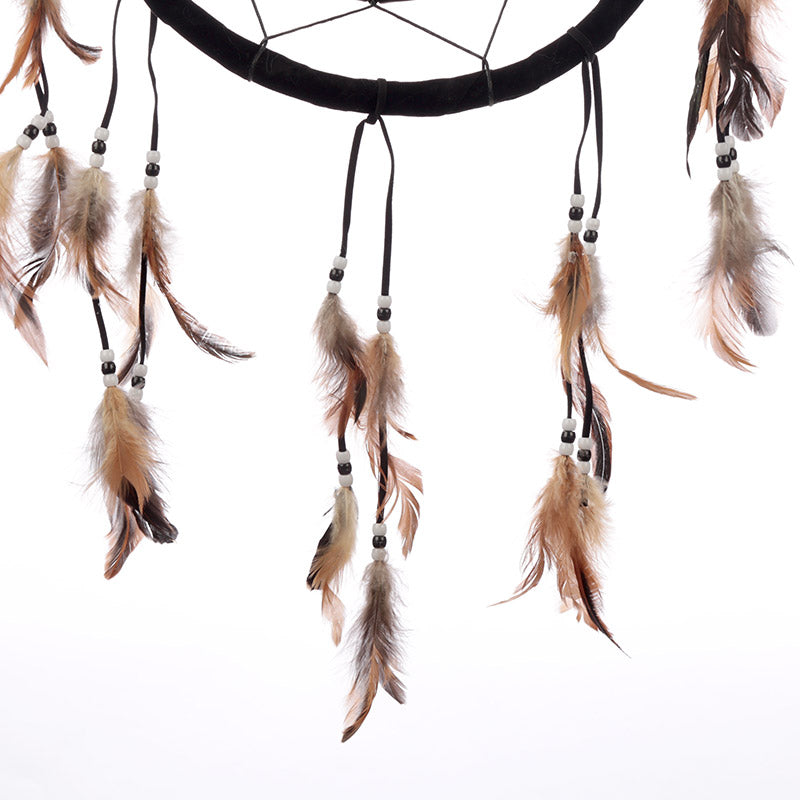 Lisa Parker's Loyal Companions wolf dreamcatcher displayed