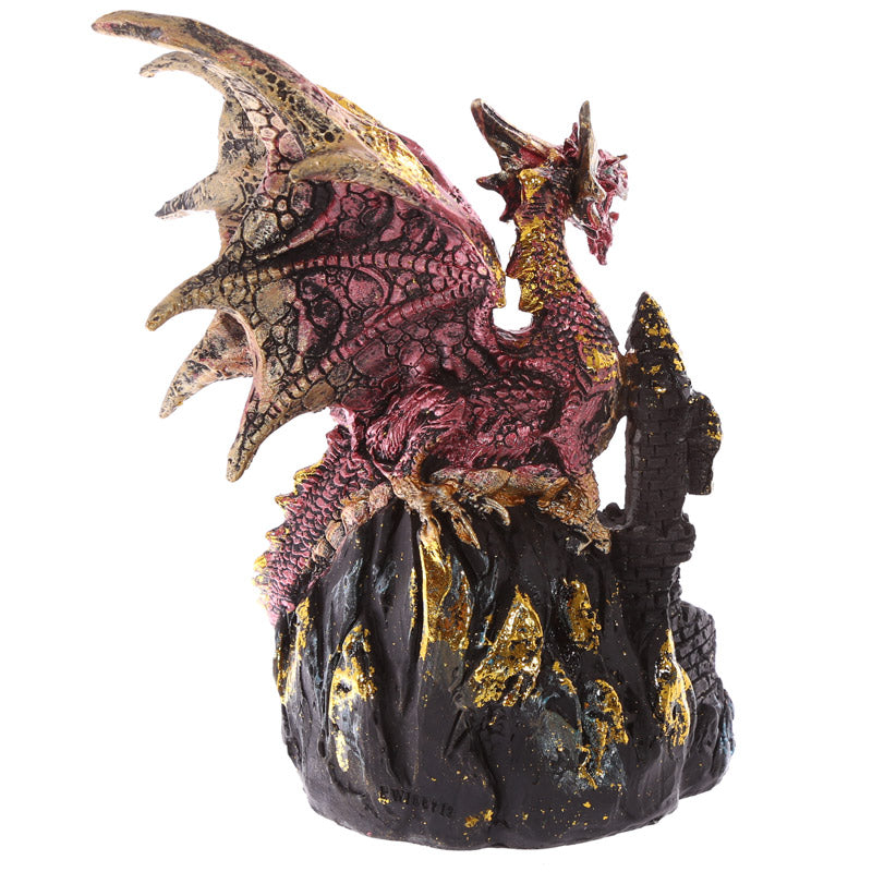 Magical display of the LED Dragon Figurine