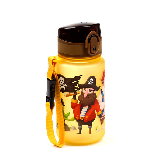 350ml Shatterproof Pop Top Water Bottle - Jolly Rogers Pirates Design