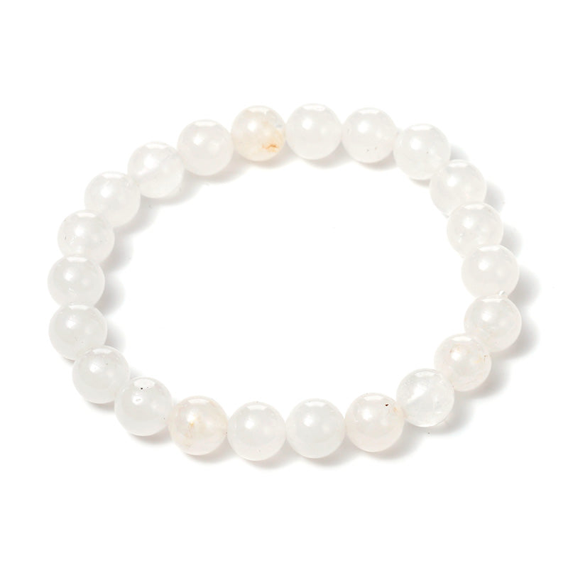 Beautifully arranged gemstone beads in bracelet
