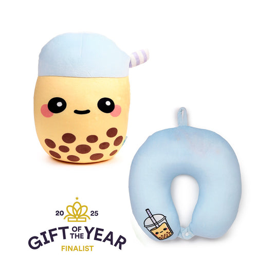 Foodiemals Boba the Bubble Tea Travel Pillow and Plush Toy