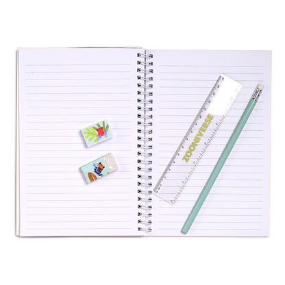 Zooniverse A5 Notebook Spiral Binding Detail