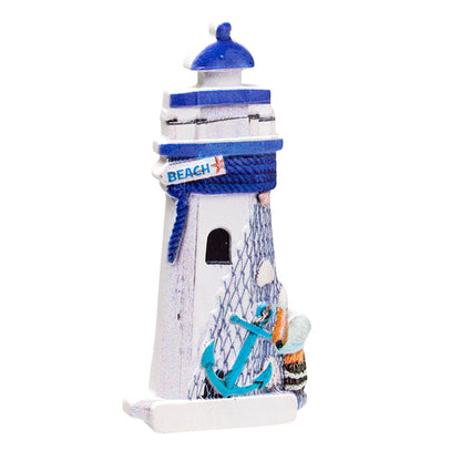 Vibrant Blue Lighthouse Souvenir Magnet