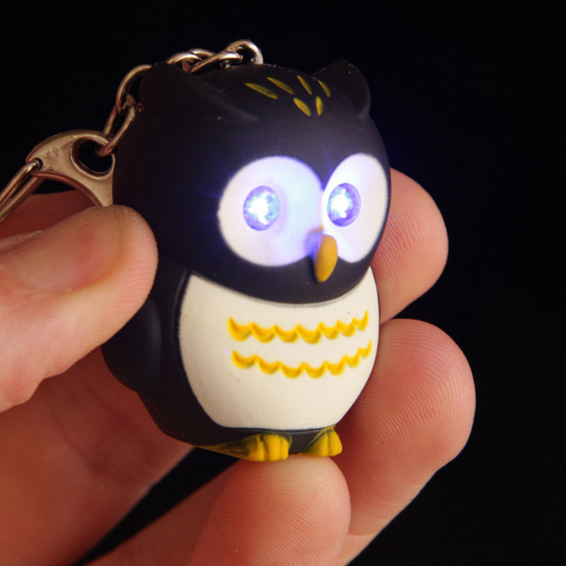 Hooting Owl Keyring showcasing its sound feature