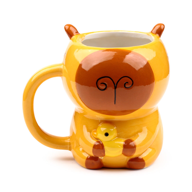 Cute capybara ceramic mug for coffee lovers