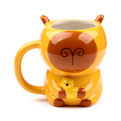 Cute capybara ceramic mug for coffee lovers