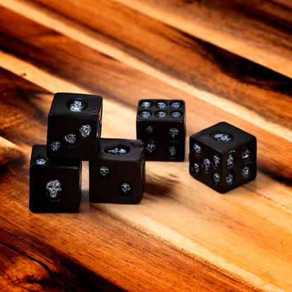 Black Skull Dice showcasing their unique design