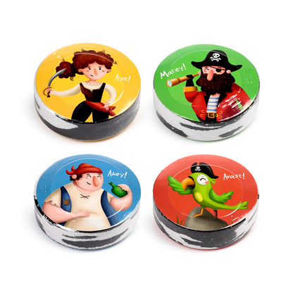 Expanded Jolly Rogers pirate travel towel on display