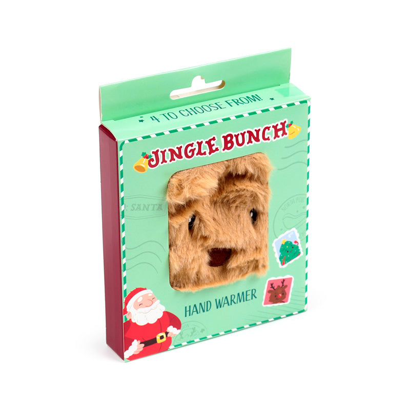 Plush Hand Warmer - Christmas Jingle Bunch in a gift setting