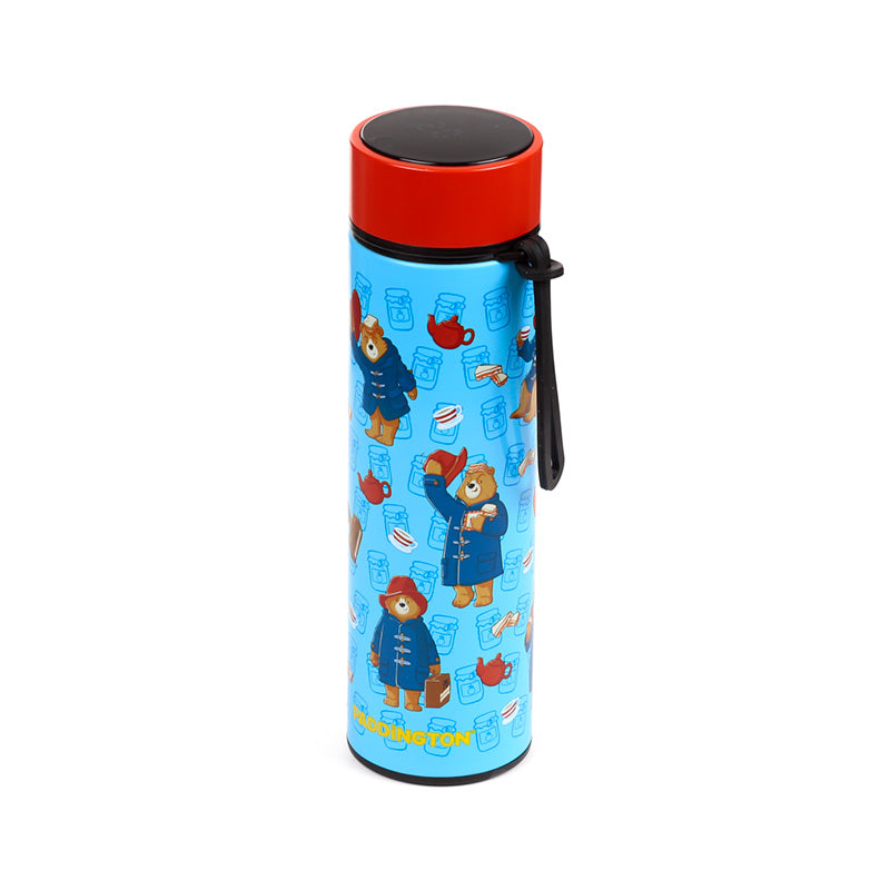 Paddington Bear bottle with hot beverage