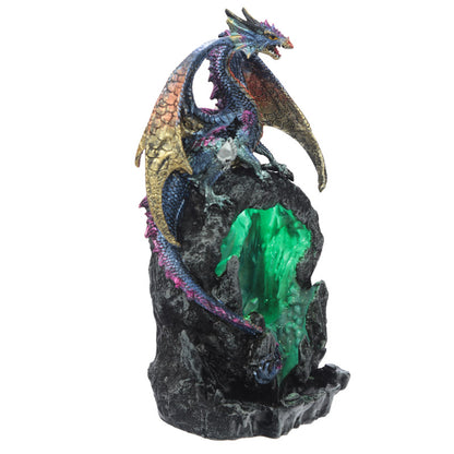 Backflow incense burner featuring an Ice Dragon design