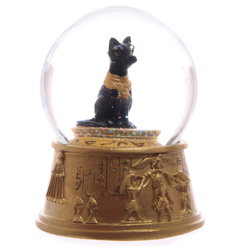 Close-up of the Gold Egyptian Waterball Snow Globe