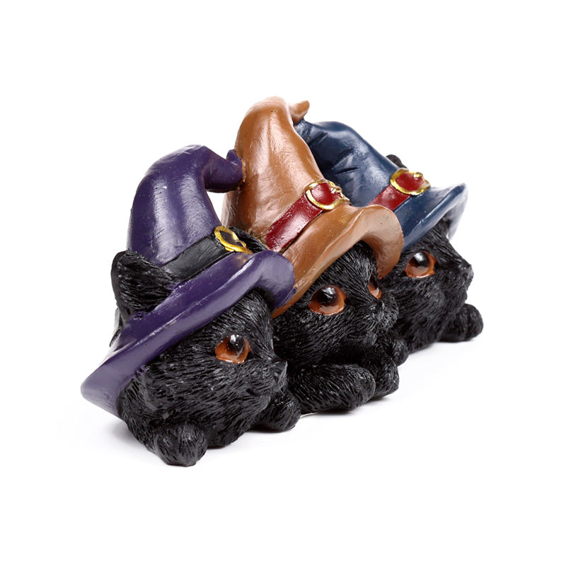 Witches Cat Trio - Seasonal Decor Accents