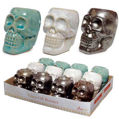 Mini Skull Oil Burner for Home Decor