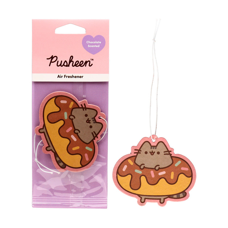 Chocolate Scented Pusheen Air Freshener with packaging
